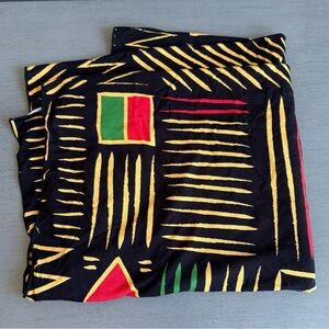 Cee Cee Closet Luxury Headwrap 18 x 72 Black Yellow African Inspired NEW